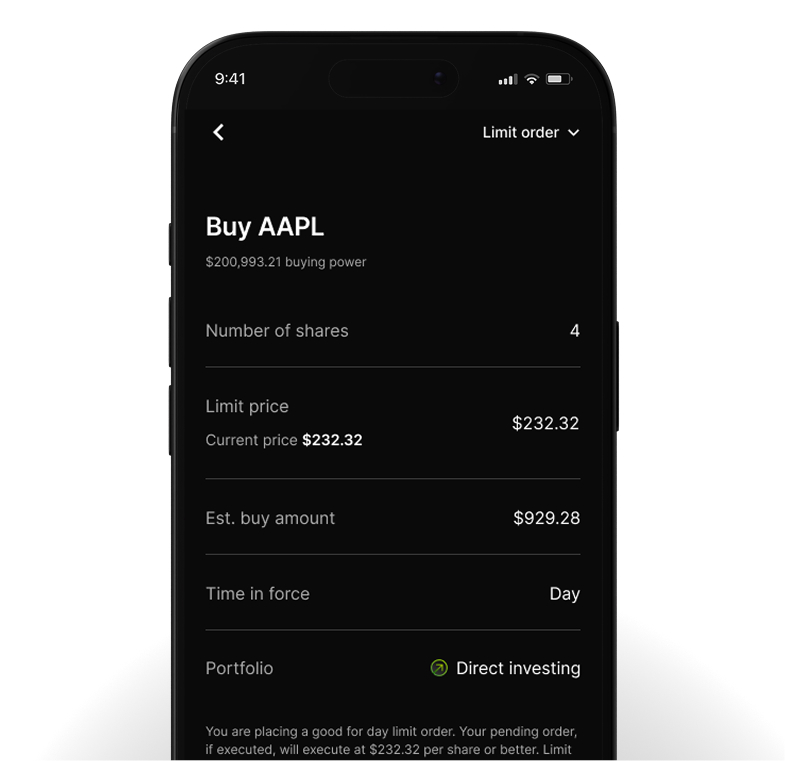 Place Market or Limit Orders