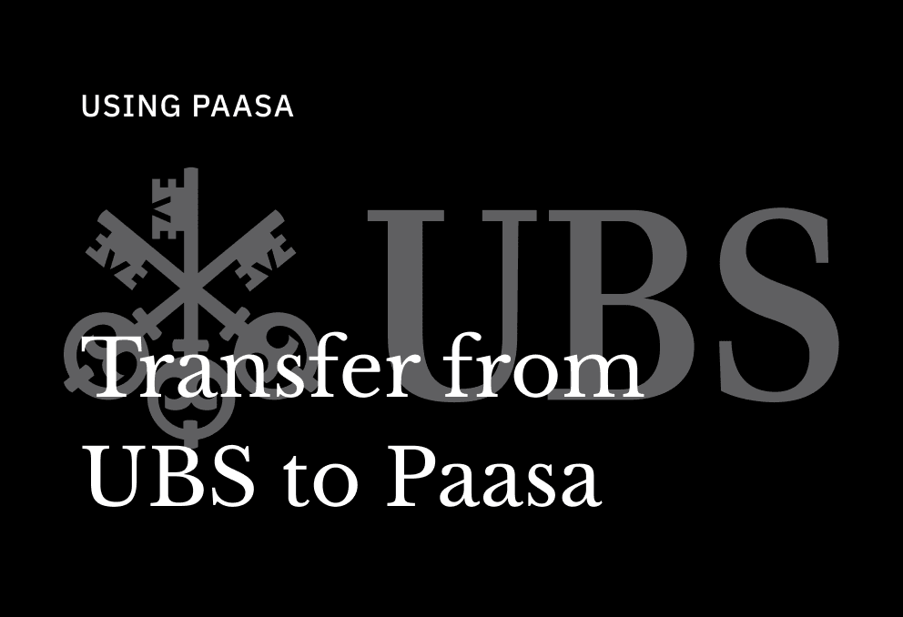 How to Transfer Stocks from UBS to Paasa